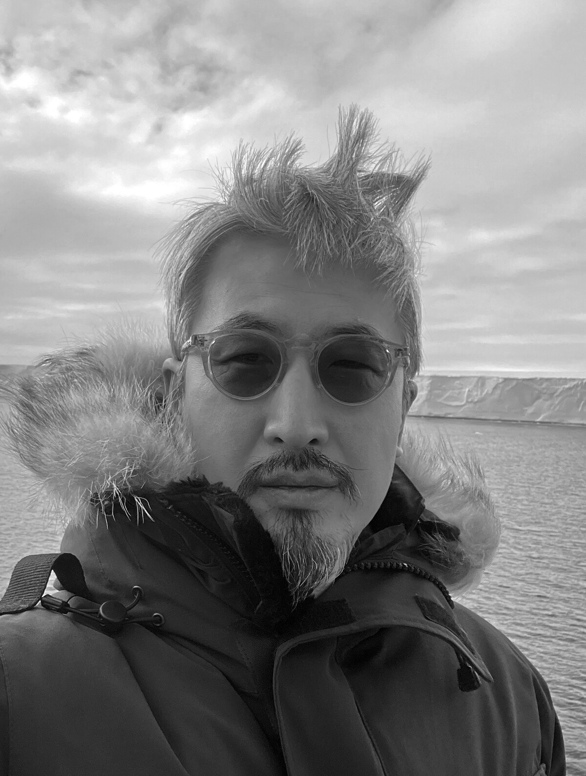Won Sang Lee at the Antarctic ice edge