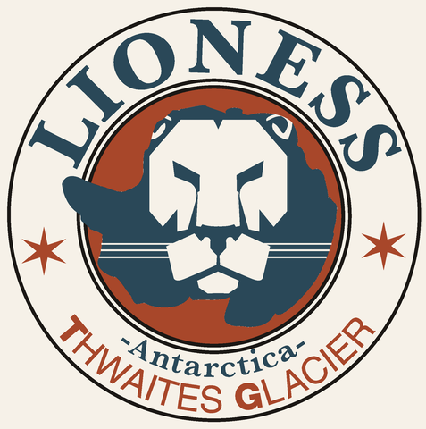 LIONESS TG programme badge — Thwaites Glacier ice–ocean interaction and grounding-zone observation.