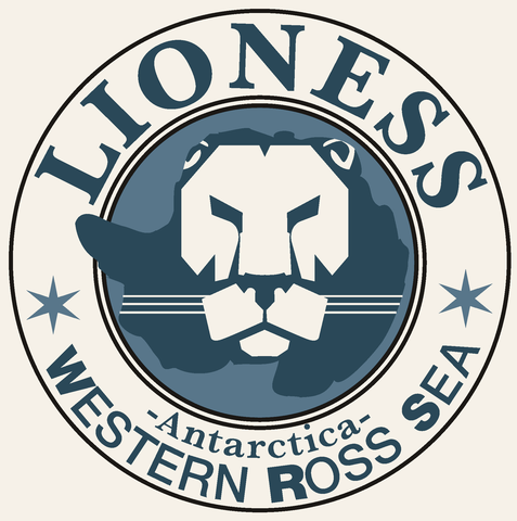 LIONESS WRS programme badge — Western Ross Sea cryospheric evolution in Victoria Land.